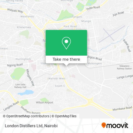 London Distillers Ltd map