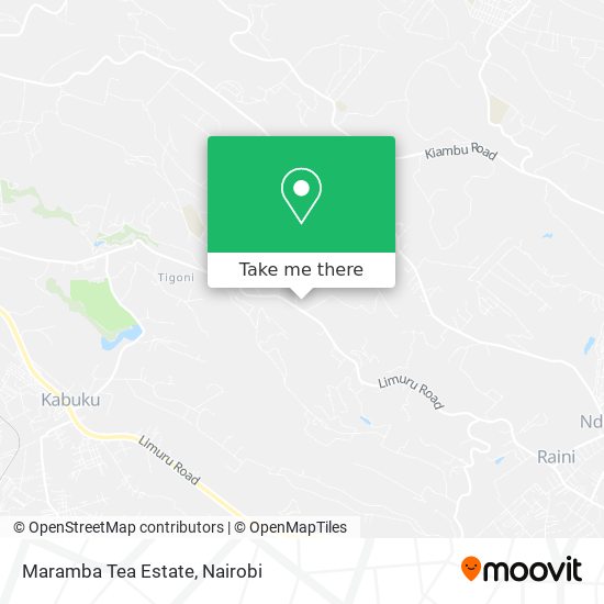 Maramba Tea Estate map