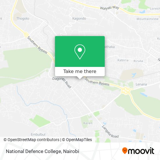 National Defence College map