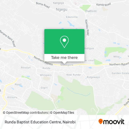 Runda Baptist Education Centre map
