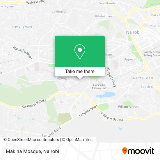 Makina Mosque map