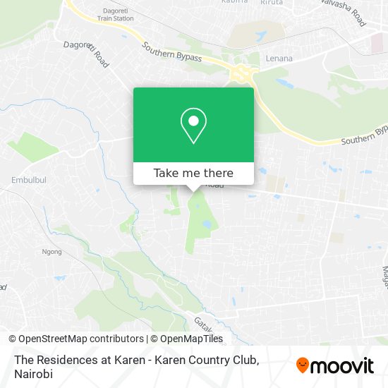 The Residences at Karen - Karen Country Club map