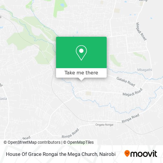 House Of Grace Rongai the Mega Church map