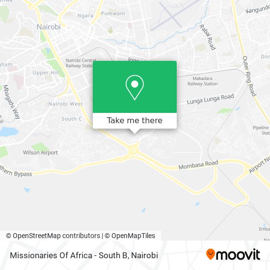 Missionaries Of Africa - South B map