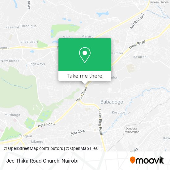 Jcc Thika Road Church map