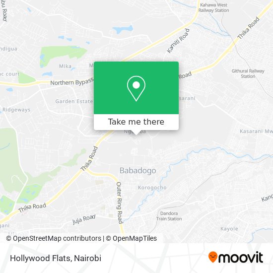 Hollywood Flats map