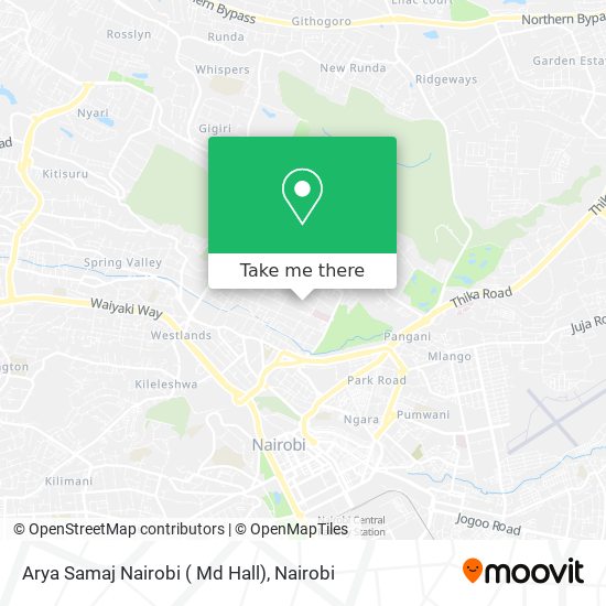 Arya Samaj Nairobi ( Md Hall) map