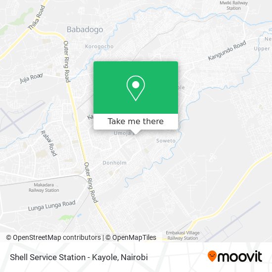Shell Service Station - Kayole map