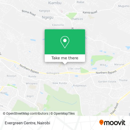 Evergreen Centre map
