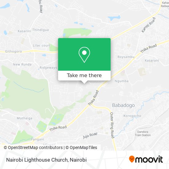 Nairobi Lighthouse Church map