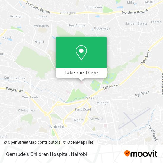 Gertrude's Children Hospital map