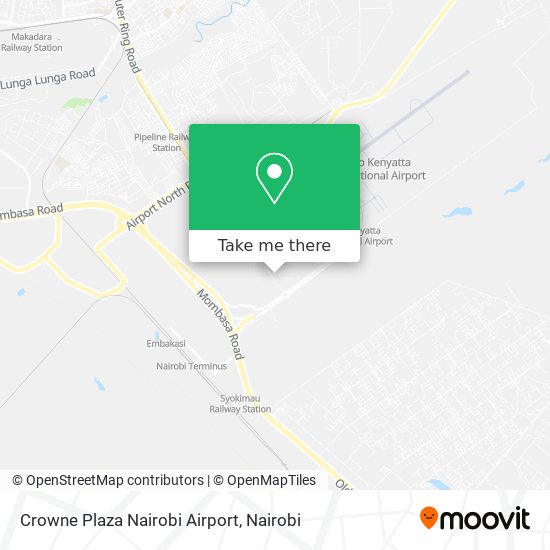 Crowne Plaza Nairobi Airport map