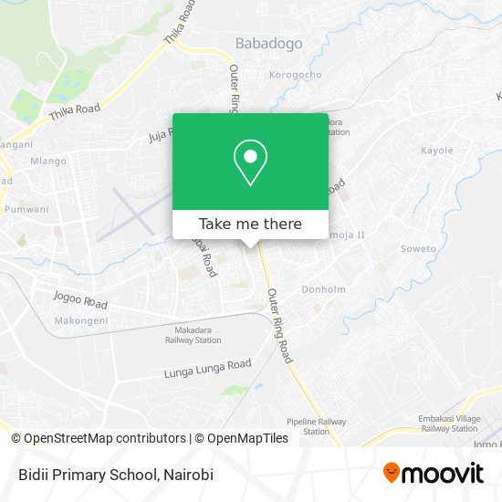 Bidii Primary School map