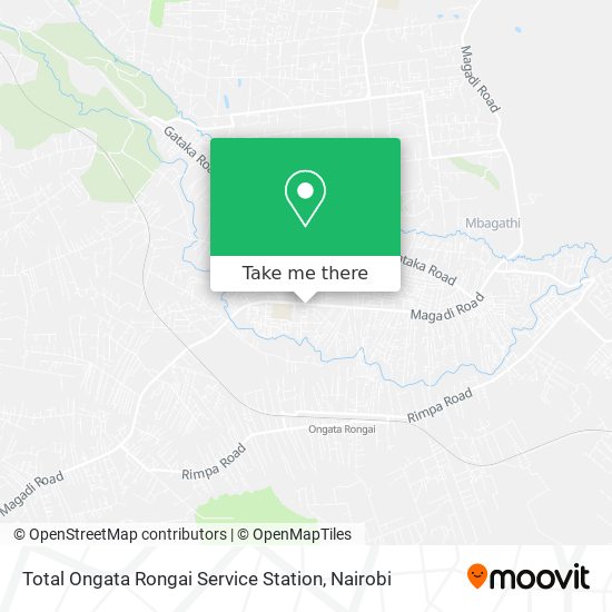 Total Ongata Rongai Service Station map