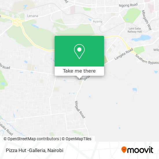 Pizza Hut -Galleria map