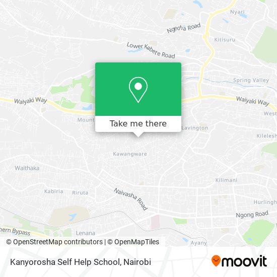 Kanyorosha Self Help School map