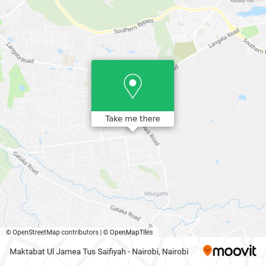 Maktabat Ul Jamea Tus Saifiyah - Nairobi map