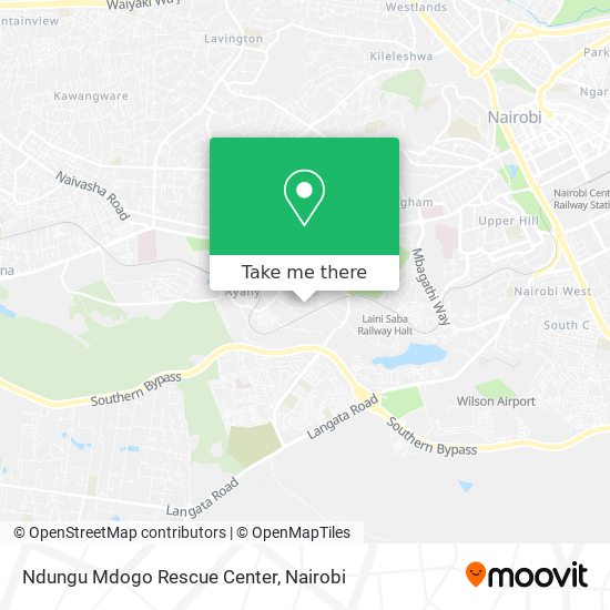 Ndungu Mdogo Rescue Center map