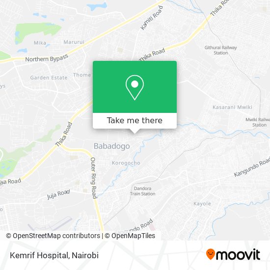 Kemrif Hospital map