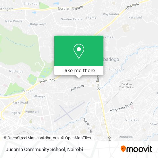 Jusama Community School map