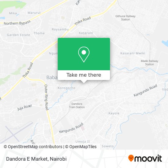 Dandora E Market map