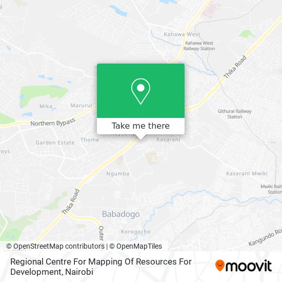 Regional Centre For Mapping Of Resources For Development map