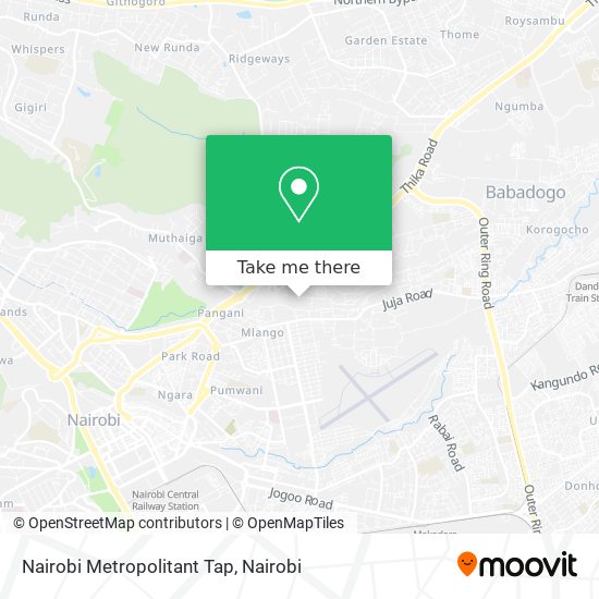 Nairobi Metropolitant Tap map