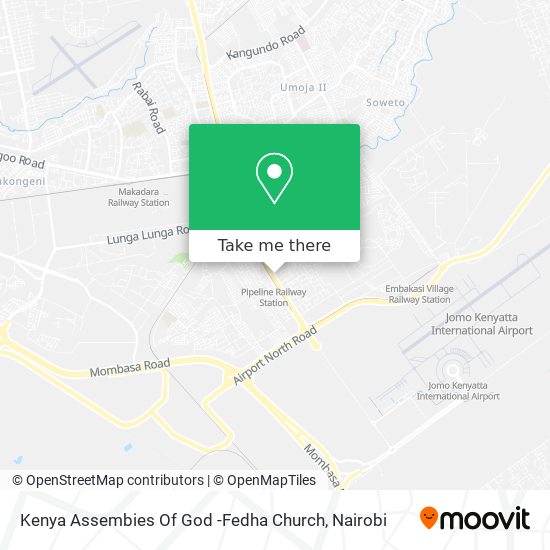 Kenya Assembies Of God -Fedha Church map