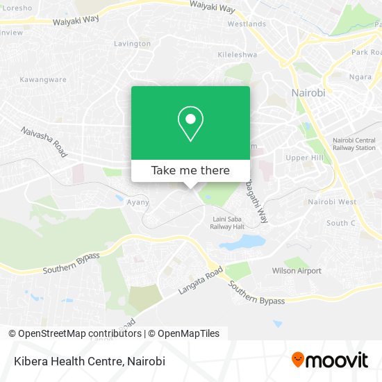 Kibera Health Centre map