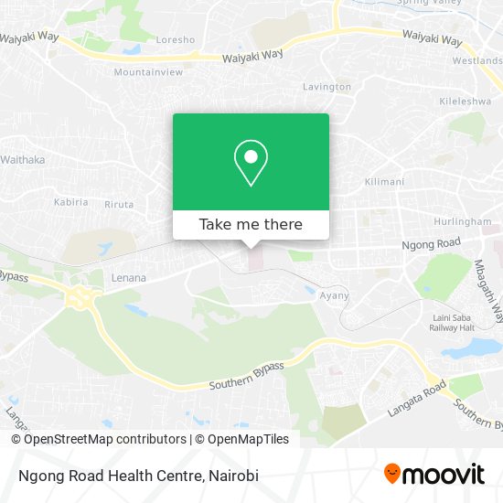 Ngong Road Health Centre map
