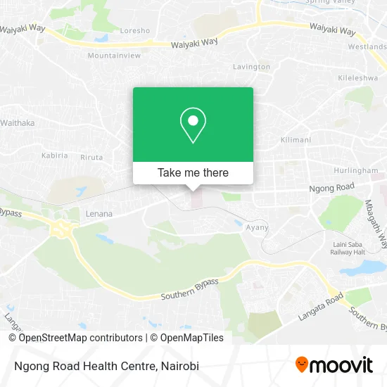 Ngong Road Health Centre map