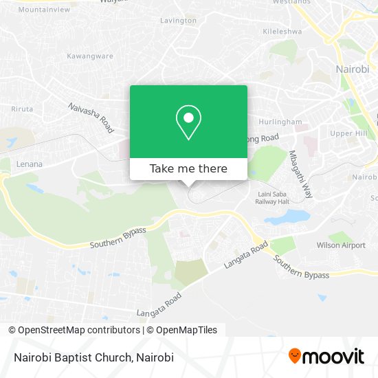 Nairobi Baptist Church map