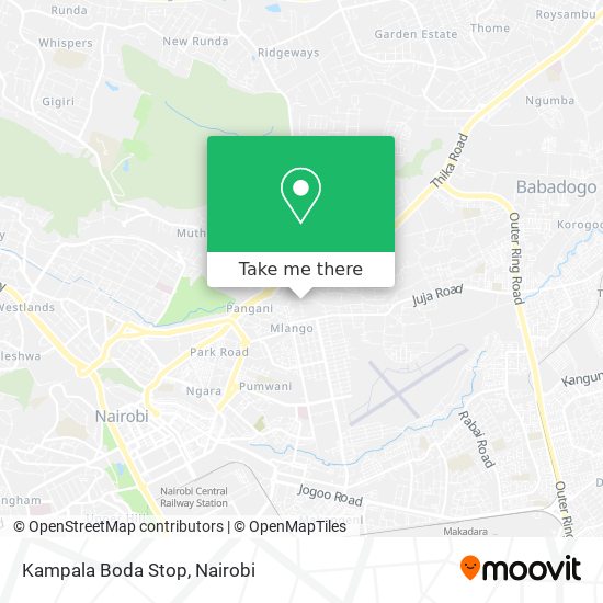 Kampala Boda Stop map