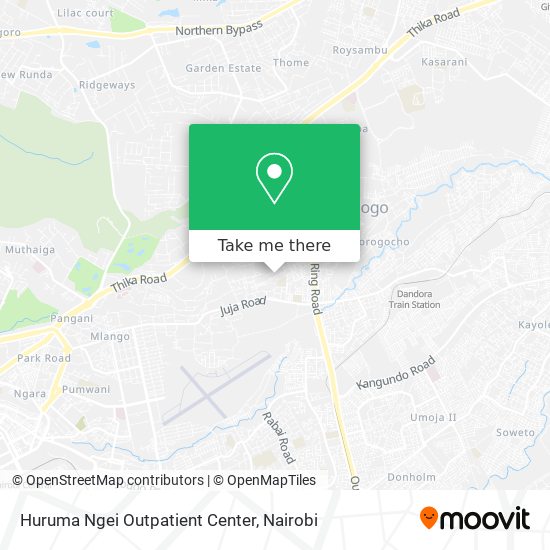 Huruma Ngei Outpatient Center map