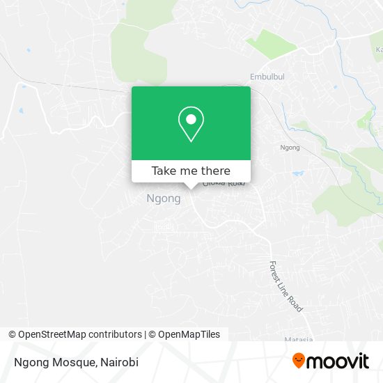 Ngong Mosque map