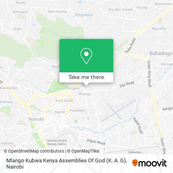 Mlango Kubwa Kenya Assemblies Of God (K. A. G) map