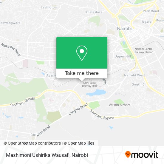Mashimoni Ushirika Wausafi map