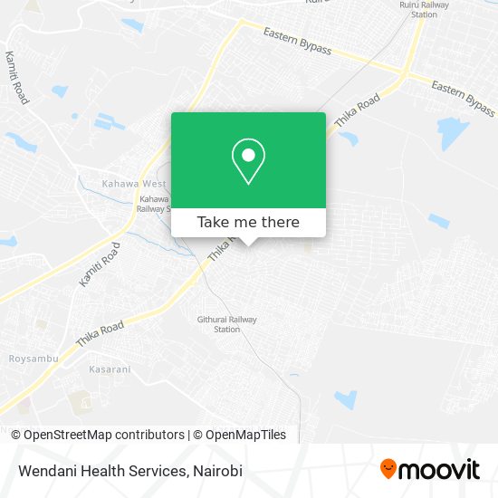 Wendani Health Services map