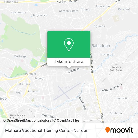 Mathare Vocational Training Center map