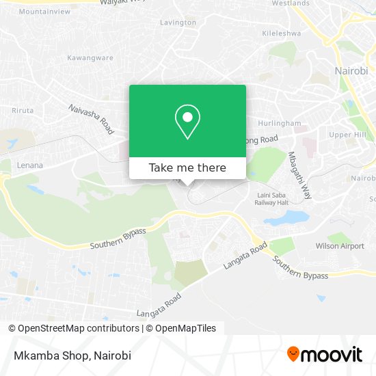 Mkamba Shop map