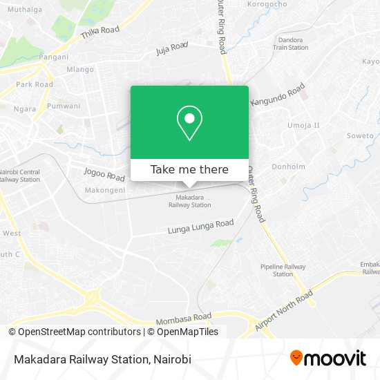 Makadara Railway Station map