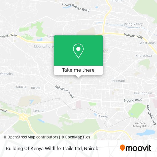 Building Of Kenya Wildlife Trails Ltd map