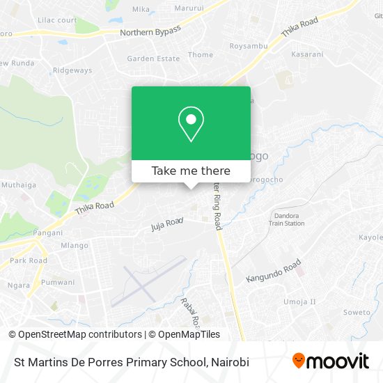 St Martins De Porres Primary School map