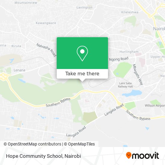 Hope Community School map