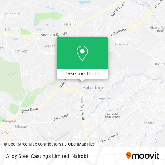 Alloy Steel Castings Limited map