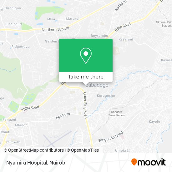 Nyamira Hospital map