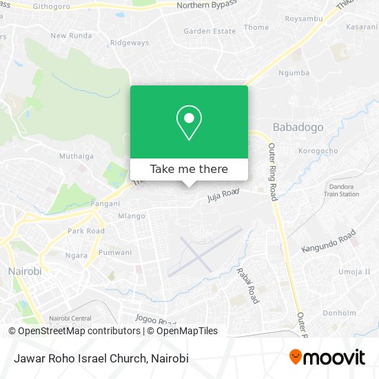Jawar Roho Israel Church map