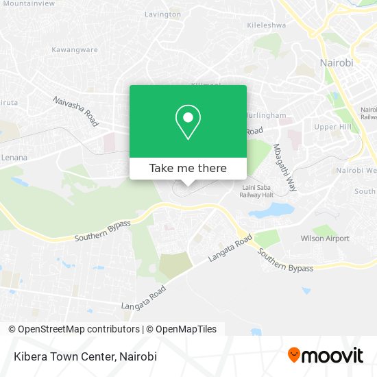 Kibera Town Center map