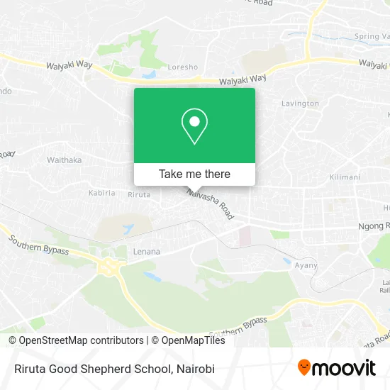 Riruta Good Shepherd School map