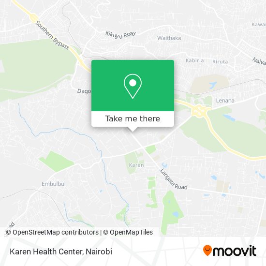 Karen Health Center map